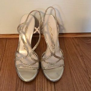 Gold Sparkly Evening Heel